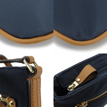 Michael Kors Shoulder Bag 32F7Go2C3C Nylon Leather Navy Brown