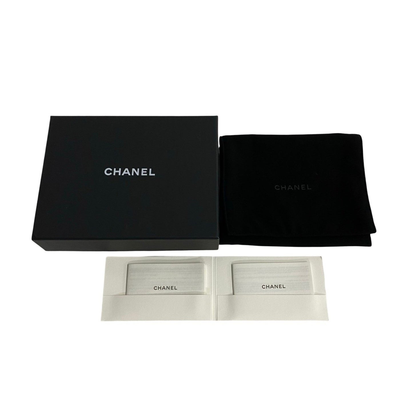 Chanel Matelasse Coco Mark Leather And Caviar Skin Tri-Fold Wallet