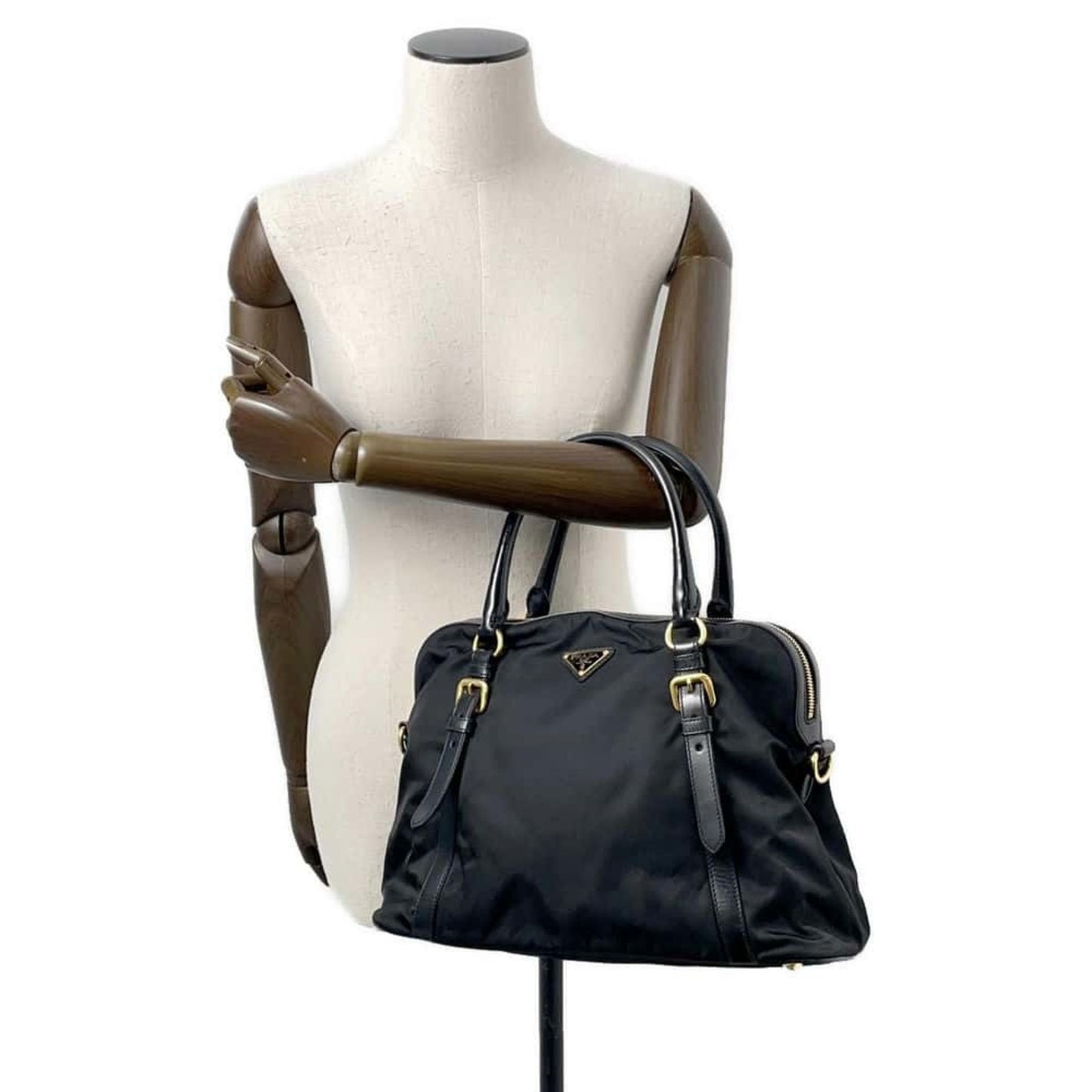 Prada Handbag Nylon 1Bb013 Prada 2Way Bag Black