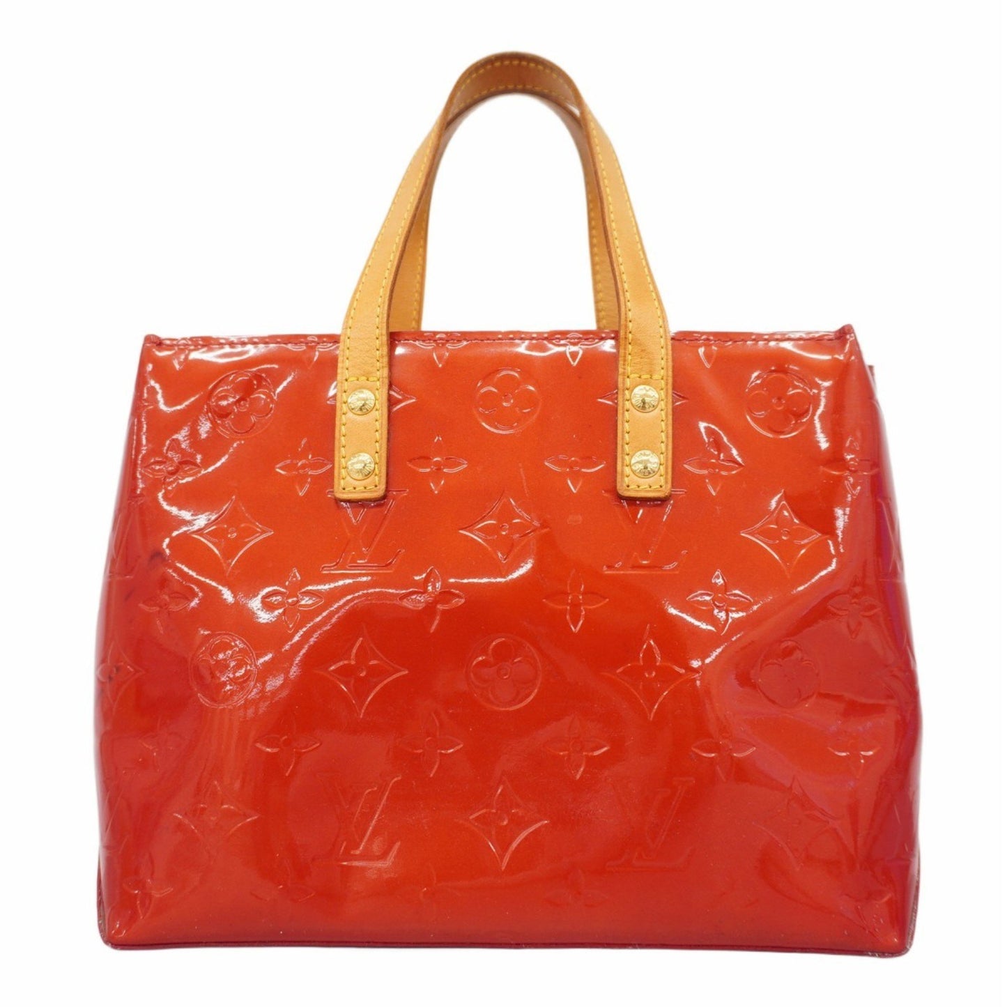 Louis Vuitton Vernis Reed Pm Handbag M91088 Rouge