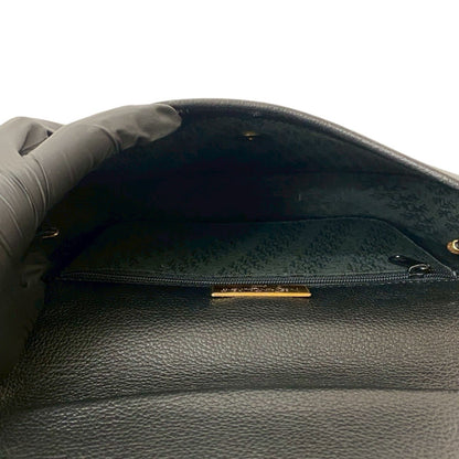 Yves Saint Laurent Ysl Logo Hardware Leather Shoulder Bag Pochette Black 23845
