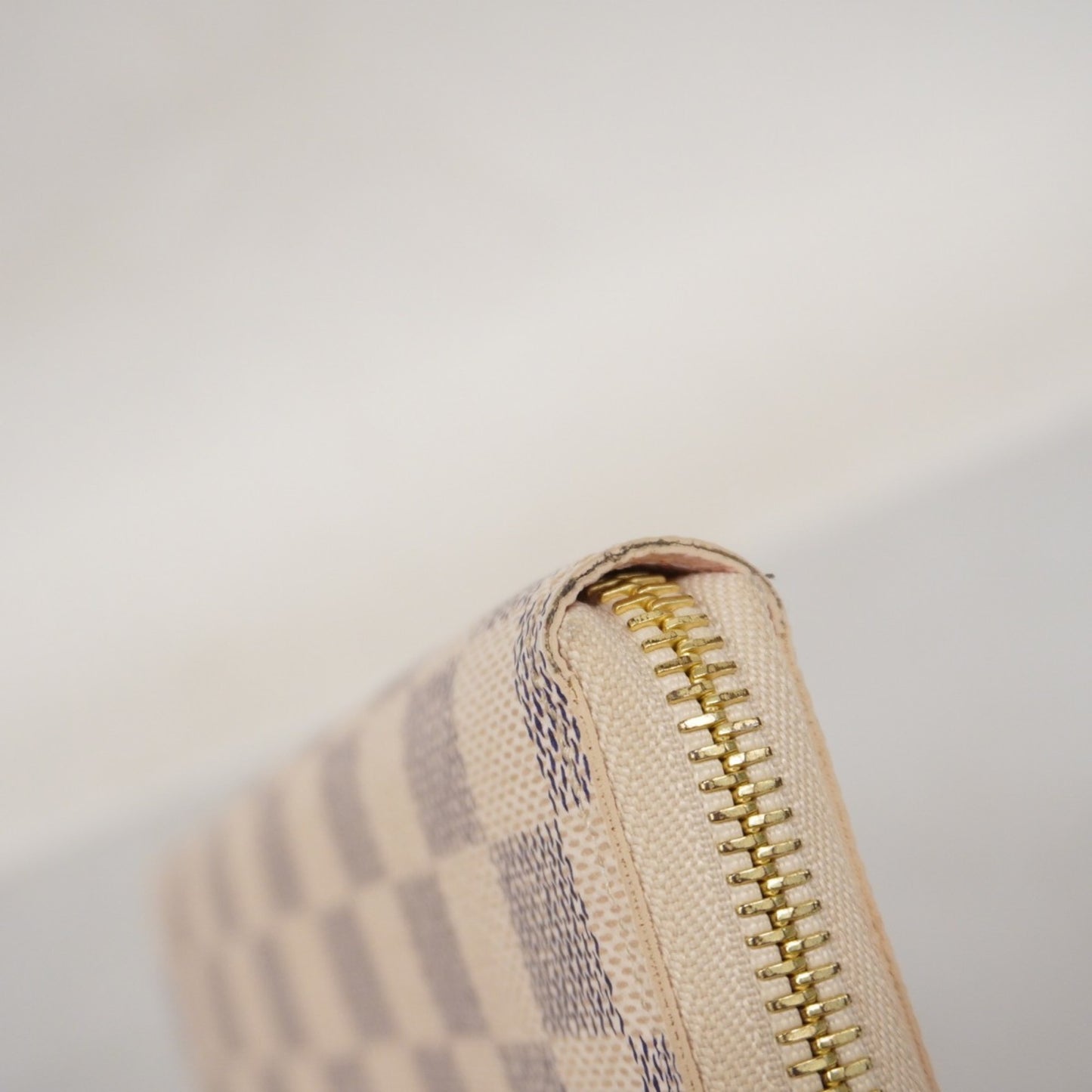 Louis Vuitton Damier Azur Portefeuille Clemence Long Wallet N61264 White
