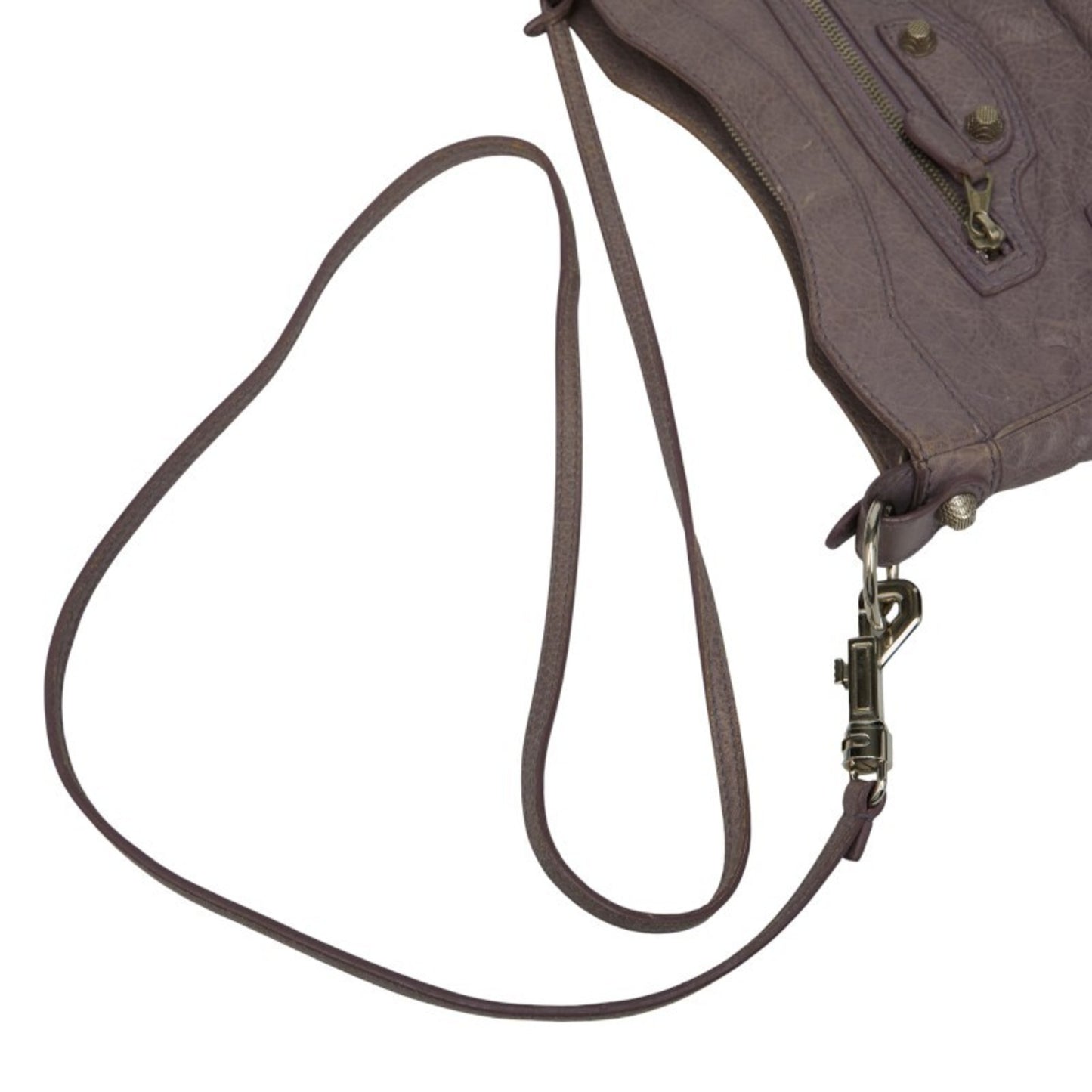 Balenciaga Giant Hip Shoulder Bag 237203 Purple Leather