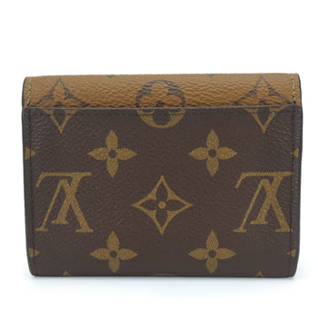 Louis Vuitton Bi-Fold Wallet Portefeuille Rosalie M82333 Monogram Reverse Brown Compact Accessory