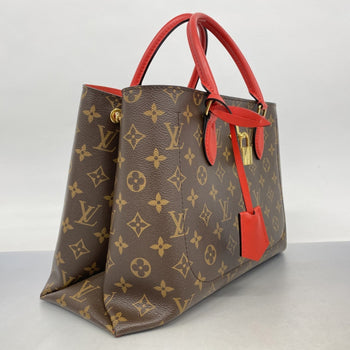 Louis Vuitton Monogram Flower Tote M43553 Brown Coquelicot 2-Way Bag
