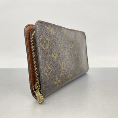 Louis Vuitton Monogram Porte Monne Zip Long Wallet M61727 Brown