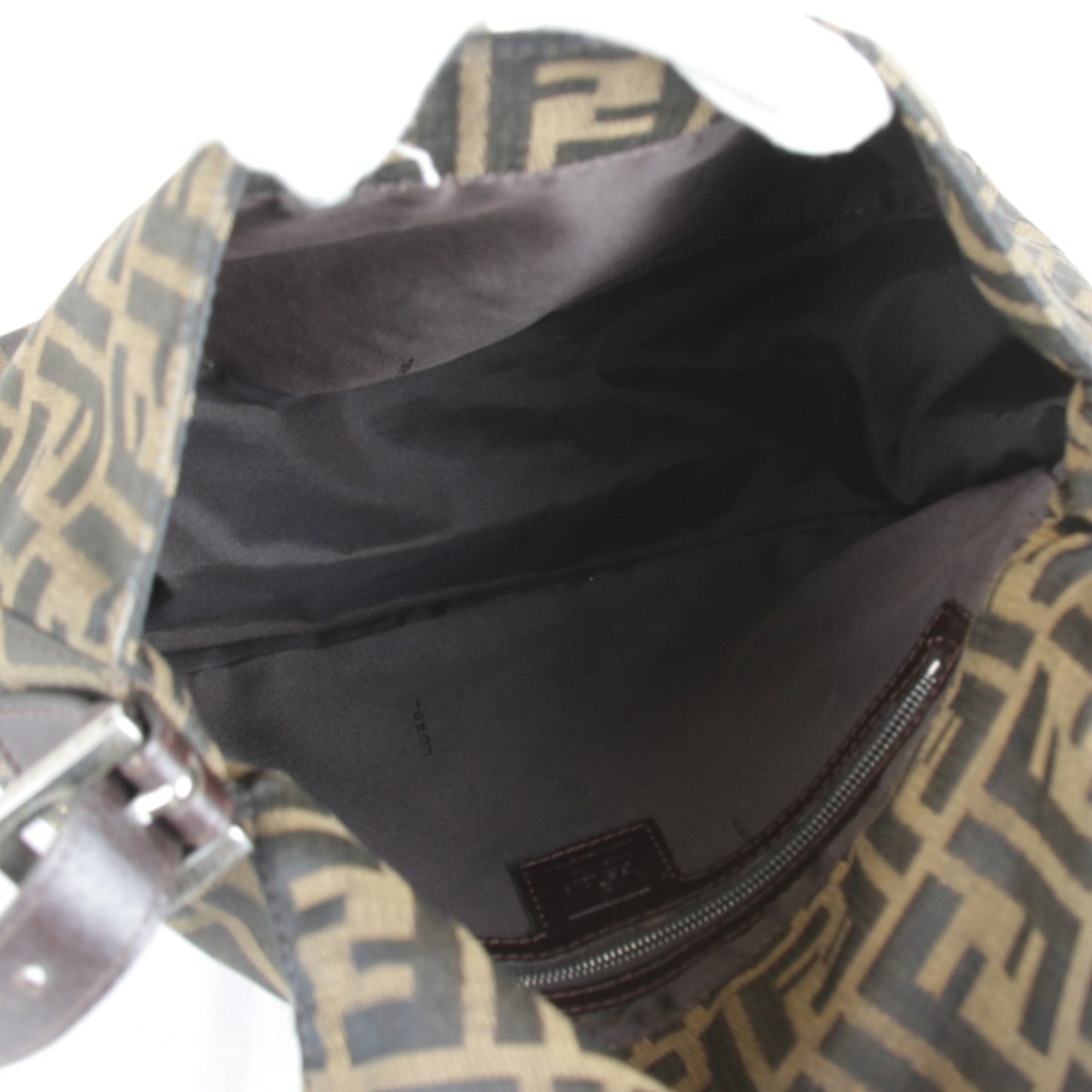 Fendi Zucca Mamma Bucket Shoulder Bag In Brown Canvas