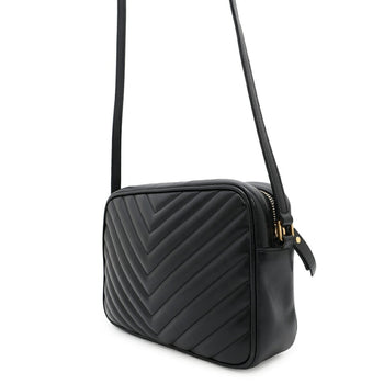 Saint Laurent Shoulder Bag Lou Camera V Stitch Leather 520534 Saint Laurent Paris Black