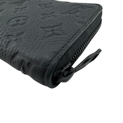 Louis Vuitton M11721 Zippy Wallet Horizontal Round Monogram Long Black