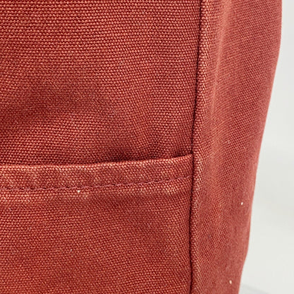 Hermes Herms Fouleaux Cabas Canvas Tote Bag In Red