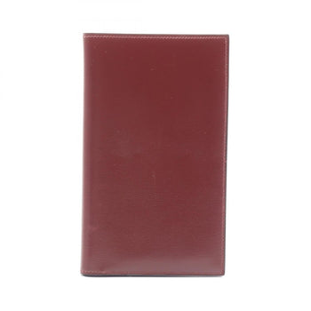 Hermes Herms Long Billfold Wallet In Box Calf Leather