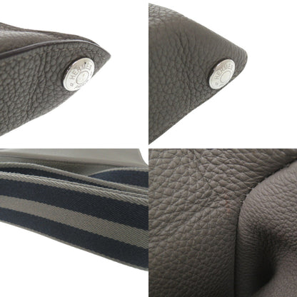 Herms Vide Poche Togo Grimayer W Stamp (Made In 2024) Gray Shoulder Bag 1214 Hermes