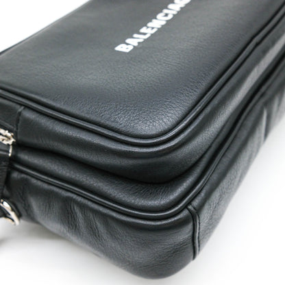 Balenciaga Shoulder Bag Everyday Body Leather Black 638414