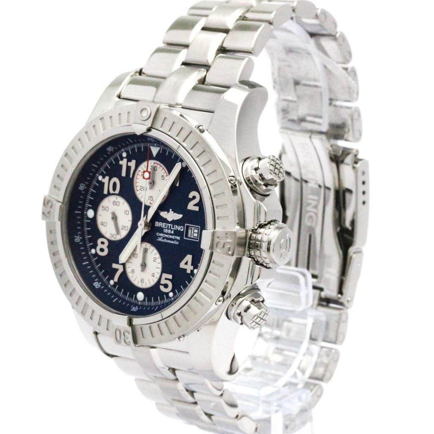 Breitling Super Avenger Chronograph Automatic Watch A13370 Polished