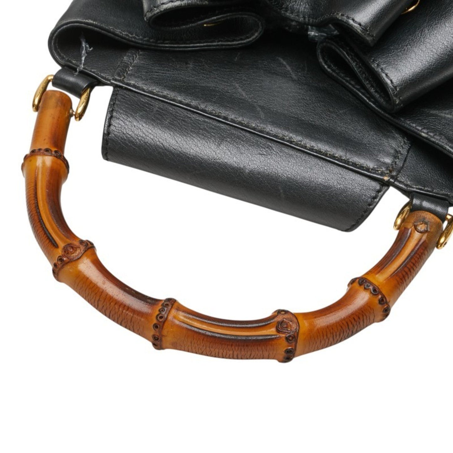 Gucci Bamboo Shoulder Bag/Body Bag 003 2113 0037 Black Leather