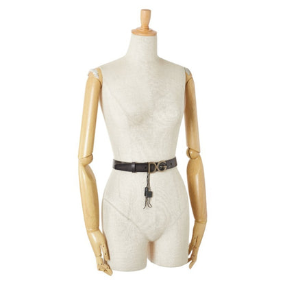 Dolce & Gabbana Dg Logo Belt 95.38 Bc3981 Black Leather