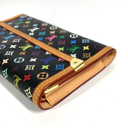 Louis Vuitton M92658 Monogram Multicolore Porte Tresor International Tri-Fold Long Wallet In Canvas