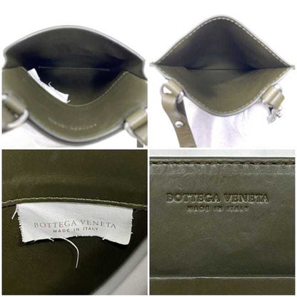 Bottega Veneta Shoulder Pouch Ec-22154 Grey Green Leather P009992940 Bottega Veneta Crossbody Bag