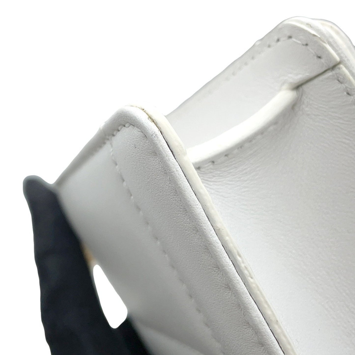 Burberry Chain Shoulder Bag Rolla Clutch Leather 8066176 Burberry White