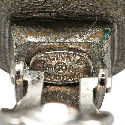Chanel Earrings Silver Metal