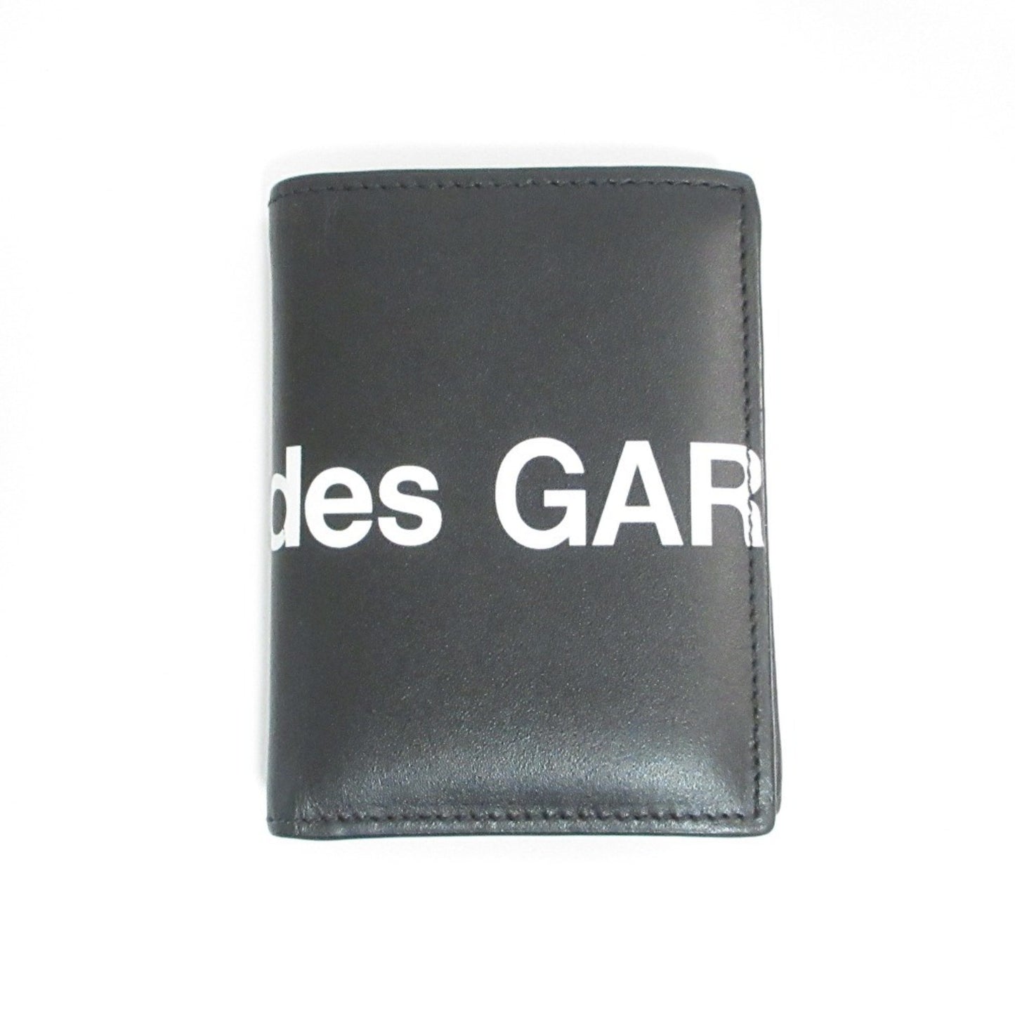 Comme Des Garons Huge Logo Logo Design Business Card Holder/Card Case Compact Wallet Black