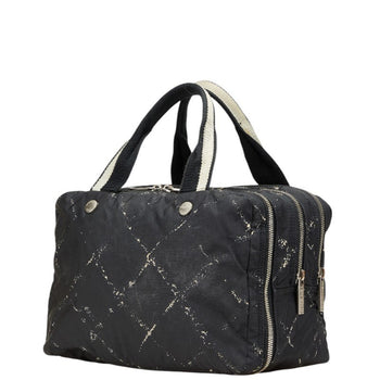 Chanel (Formerly The Travel Line) Handbag Mini Boston Bag In Black