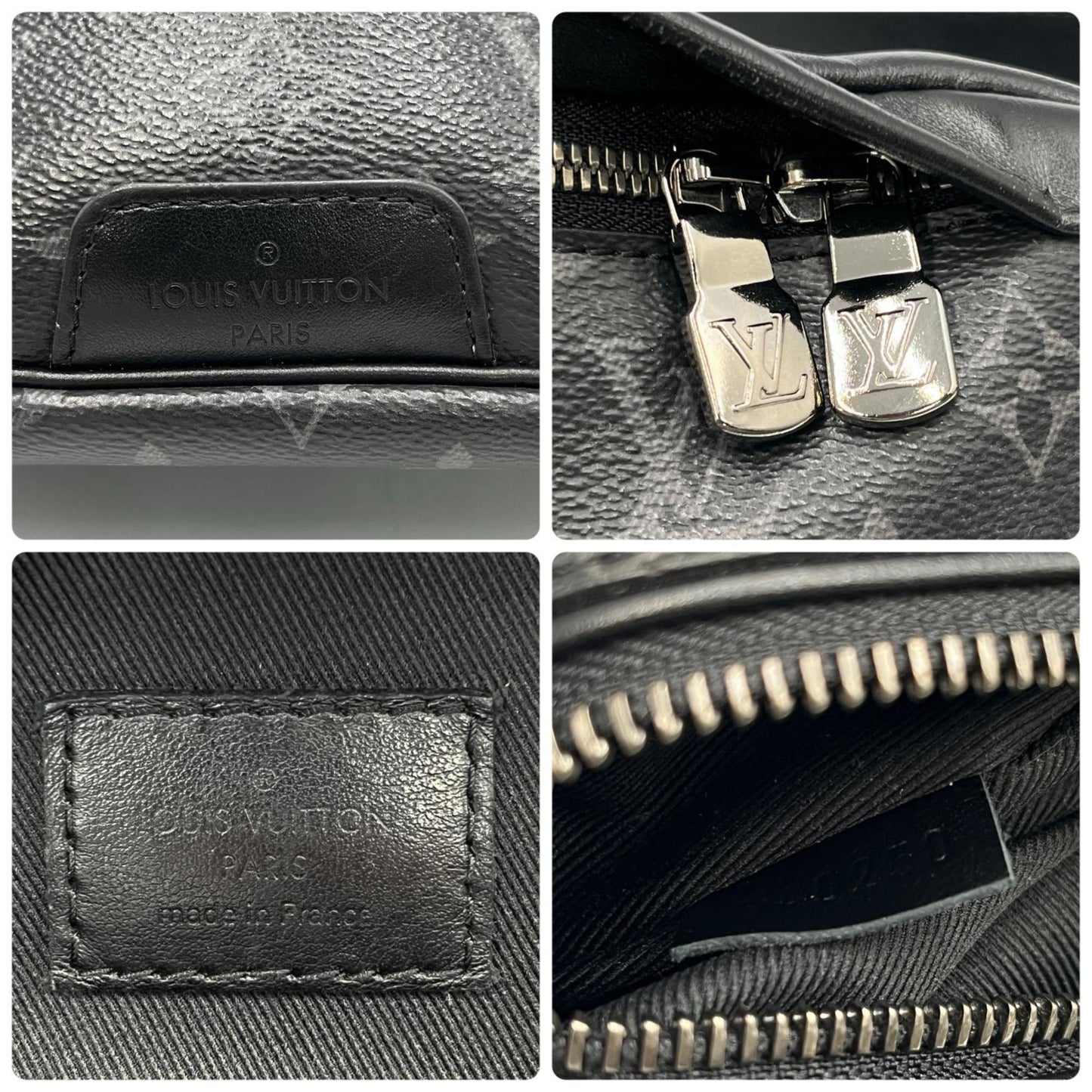 Louis Vuitton Discovery Bum Bag Pm Monogram Eclipse M46035 Leather Black
