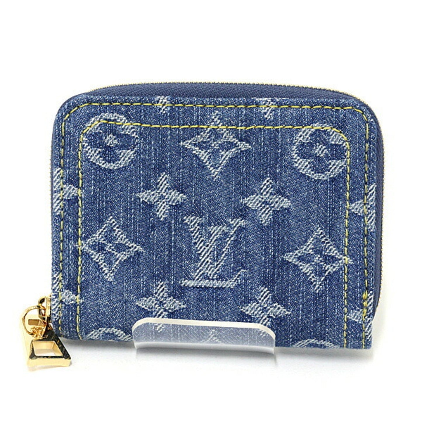 Louis Vuitton Lv Remix Zippy Coin Purse In Monogram Denim Blue M82957 Wallet