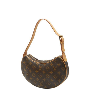 Louis Vuitton Monogram Pochette Croissant Pm Shoulder Bag M51510 Brown Leather