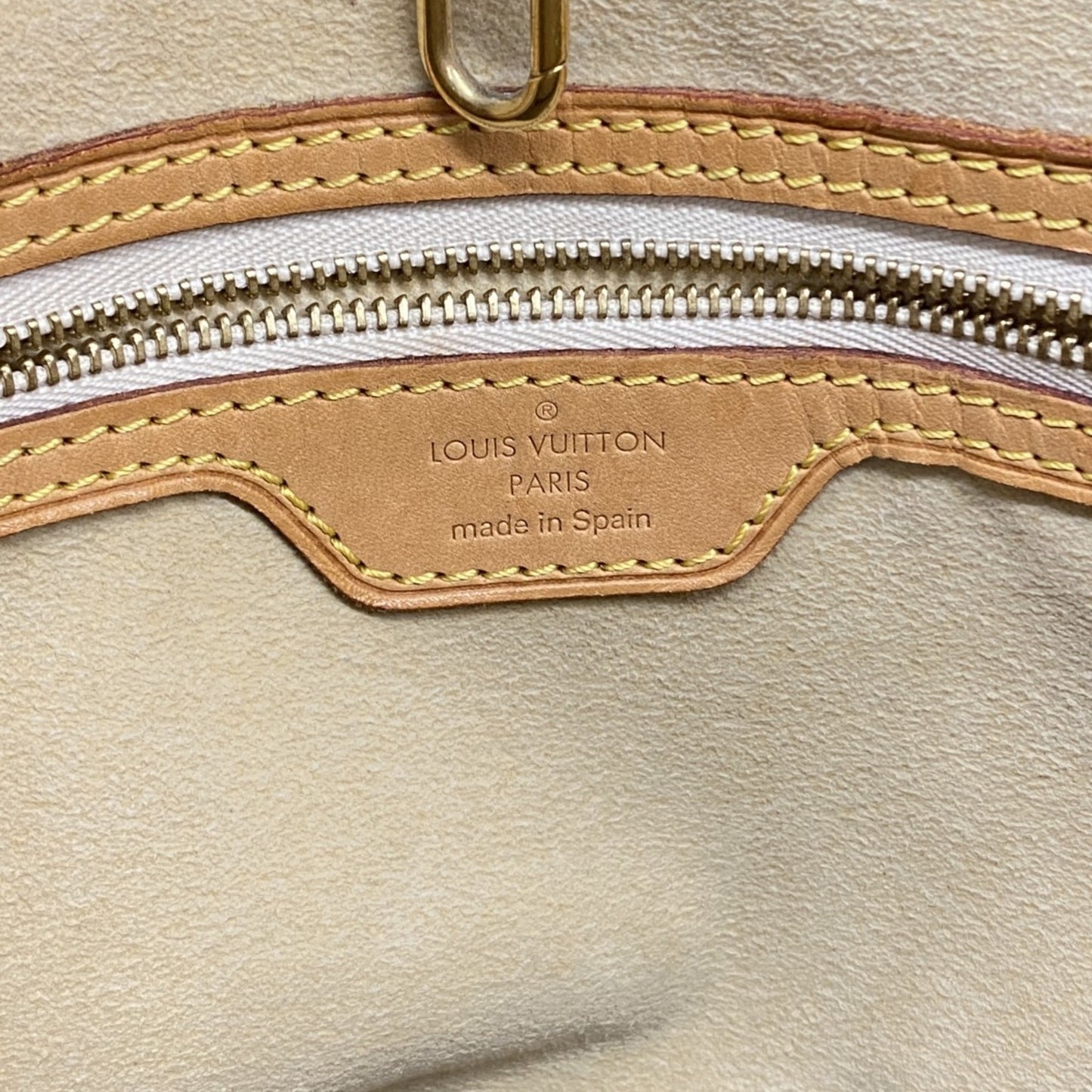 Louis Vuitton Damier Azur Hampstead Pm Tote Bag N51207 White