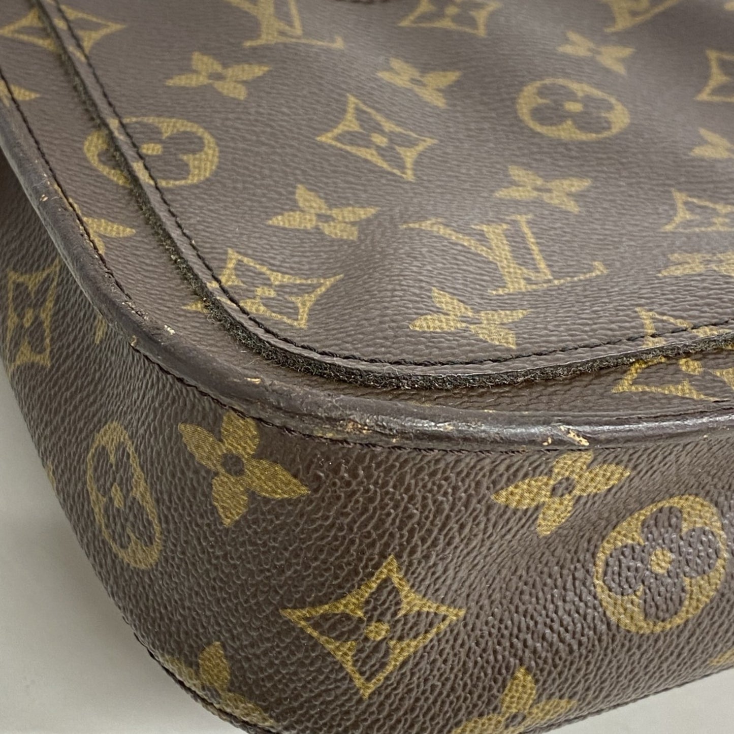 Louis Vuitton Monogram Saint-Cloud Mm Shoulder Bag M51243 Brown