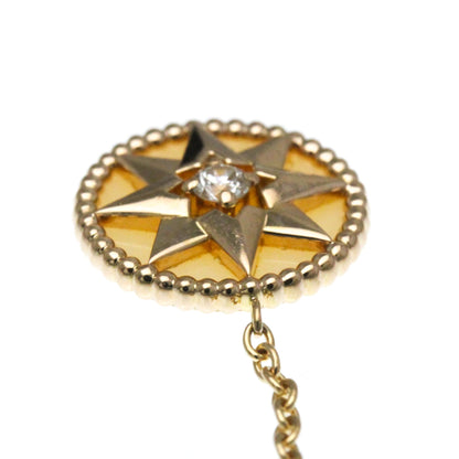 Christian Dior Rose Des Vents Medallion Necklace Rose Quartz Pink Gold (18K) Diamond