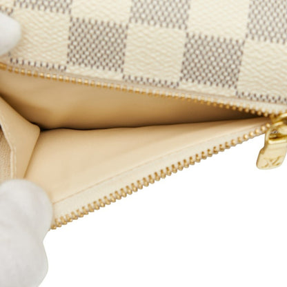 Louis Vuitton Damier Azur Koala Tri-Fold Wallet N60013 White