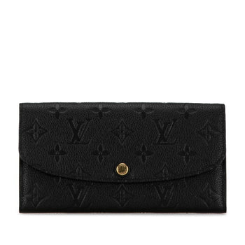 Louis Vuitton Monogram Empreinte Portefeuille Emily Long Wallet M62369 Noir Black Leather
