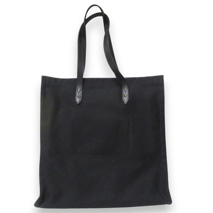 Jimmy Choo Logo Canvas Tote Bag In Black