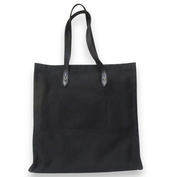 Jimmy Choo Logo Canvas Tote Bag In Black
