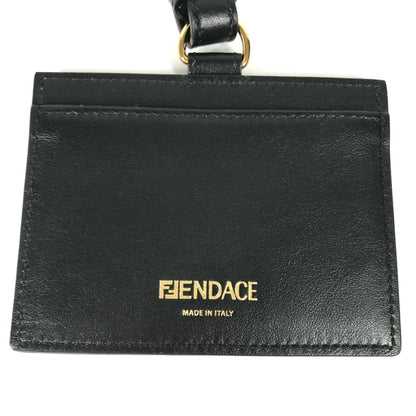 Versace X Fendi Collaboration Fendace Medusa Id Holder With Neck Strap