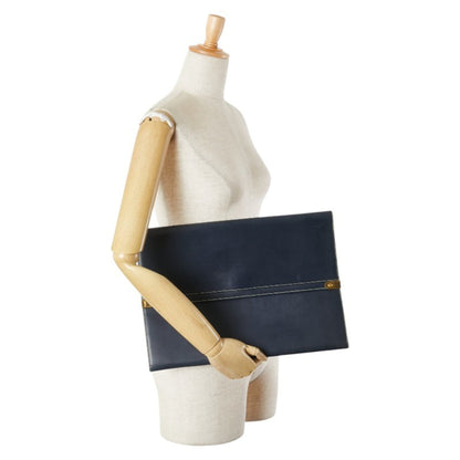 Loewe Clutch Bag/Second Bag In Black Leather