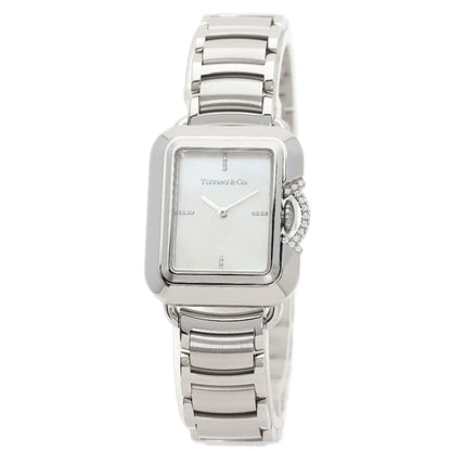 Tiffany 69546161 T Rectangle 375 Limited Edition Watch Stainless Steel Ss