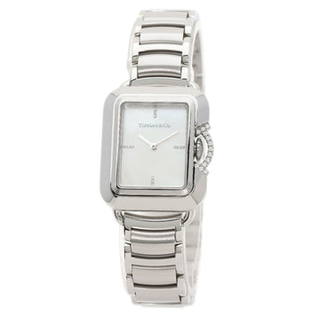 Tiffany 69546161 T Rectangle 375 Limited Edition Watch Stainless Steel Ss
