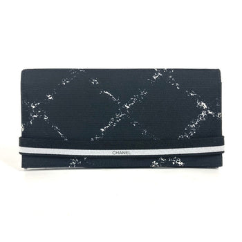 Chanel A14344 Former Travel Line Long Wallet Bi-Fold Nylon
