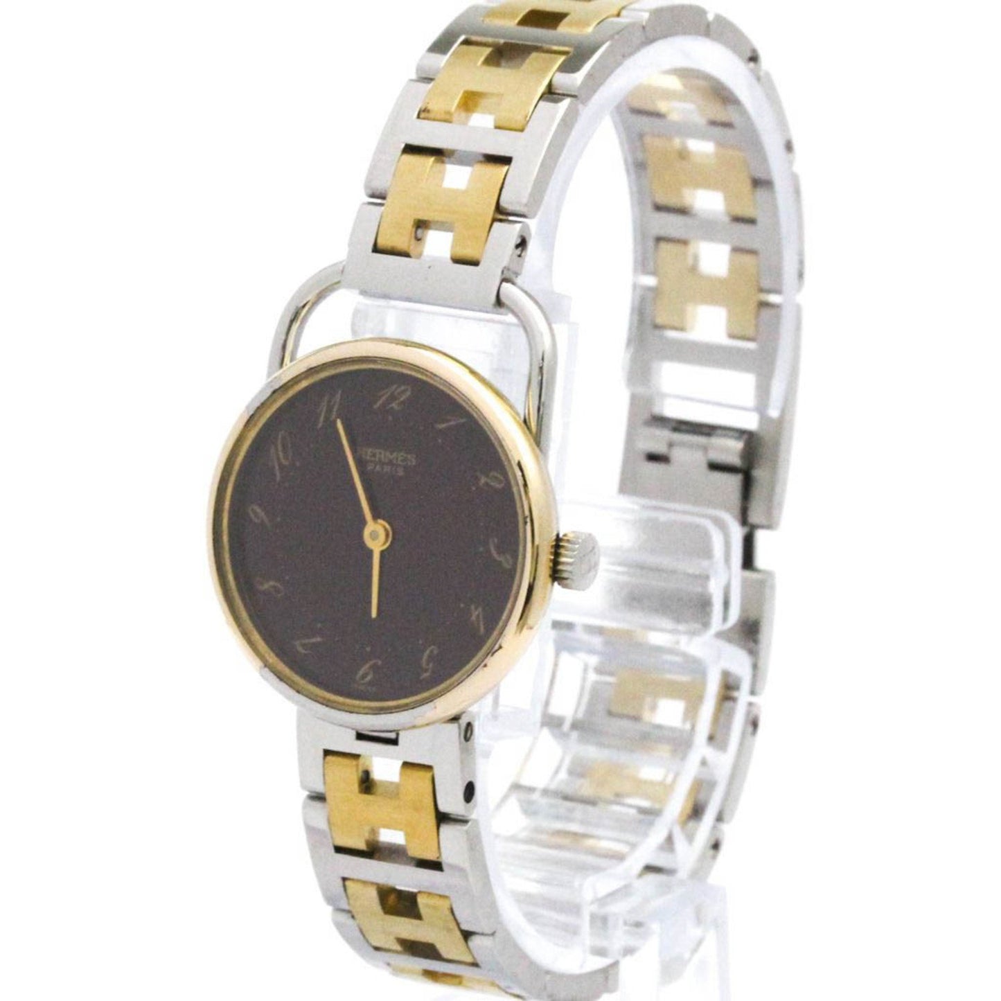 Hermes Arceau Quartz Gold Plated Steel Quartz