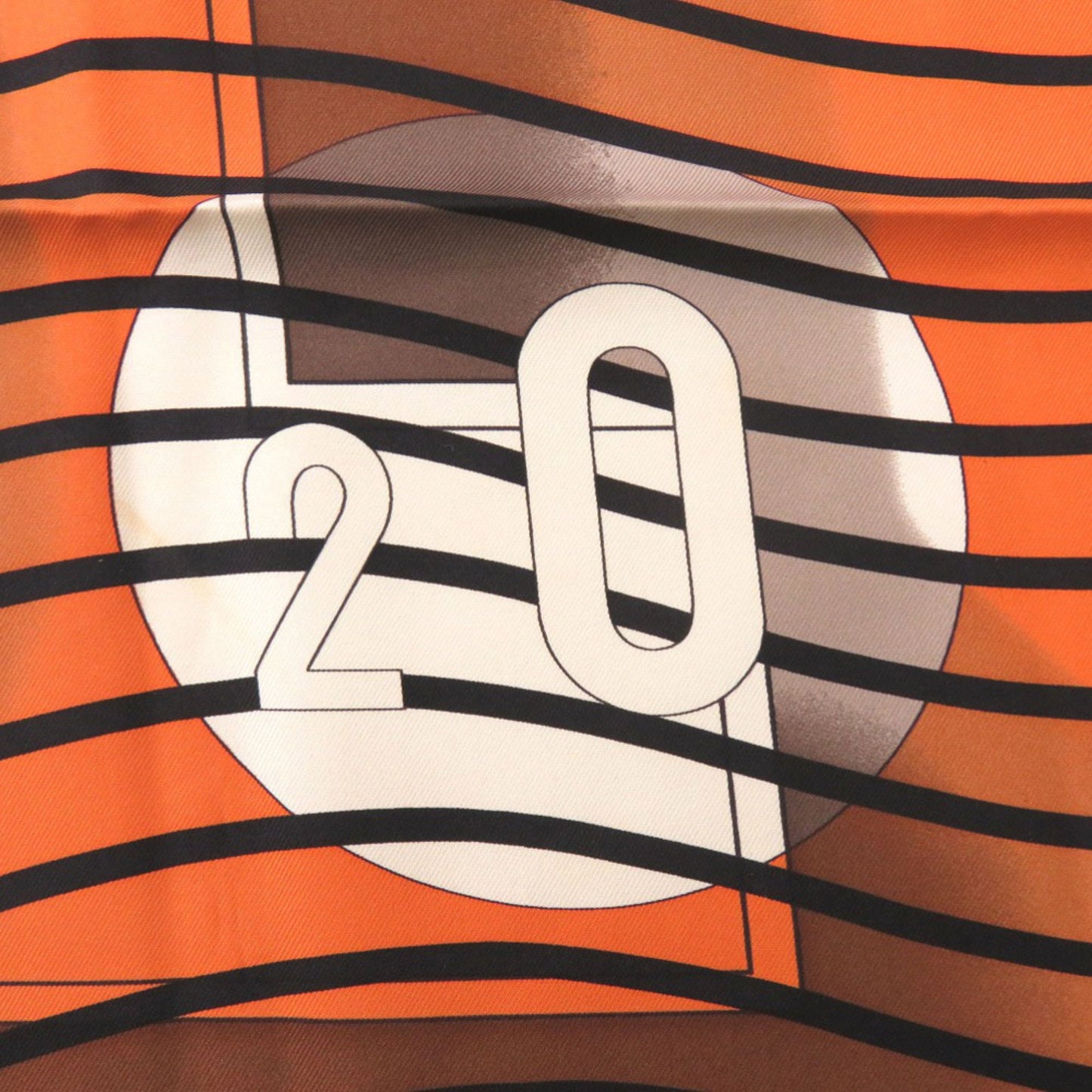 Hermes Carr 90 H20 Silk Scarf Muffler In Orange