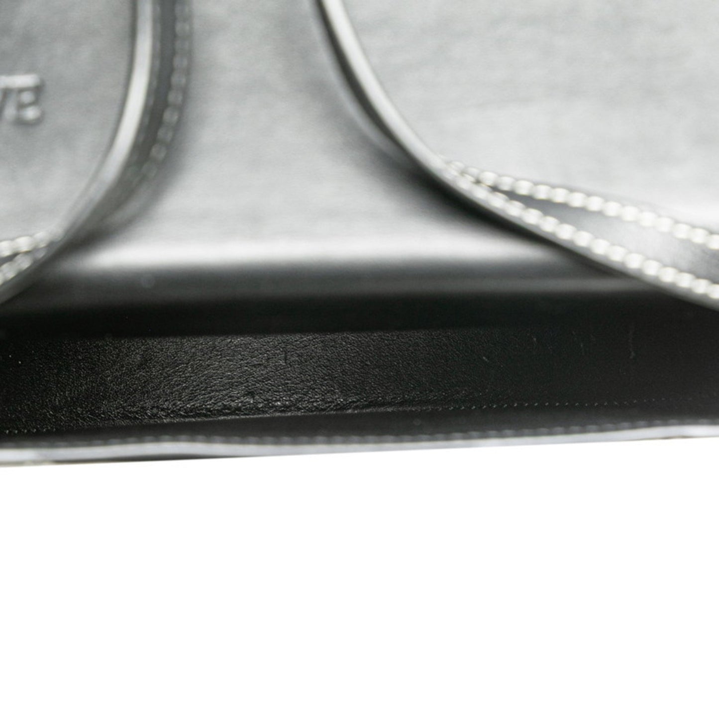 Loewe Anagram Heel Pouch Shoulder Bag Black Leather