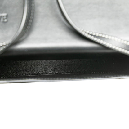 Loewe Anagram Heel Pouch Shoulder Bag Black Leather