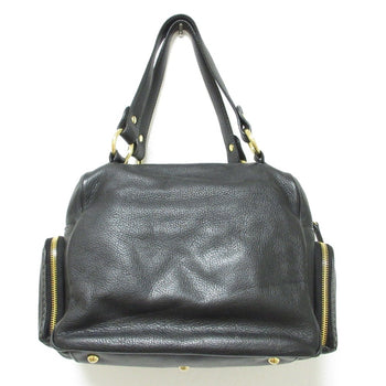 Tod'S Multi-Pocket Leather Handbag In Black