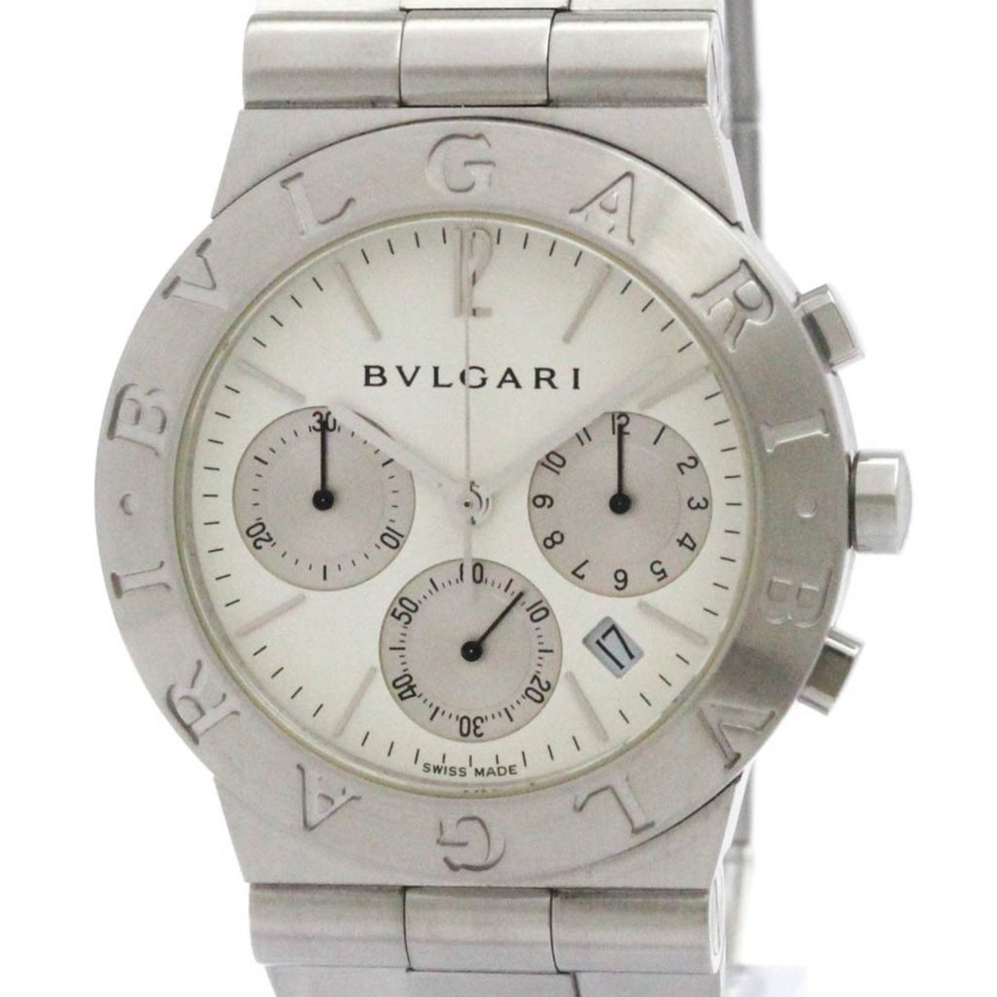 Bvlgari Diagono Sport Chronograph Automatic Watch Ch35S Auto Polished