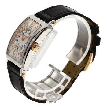 Frank Muller 902Relstg Long Island Watch Stainless Steel Leather