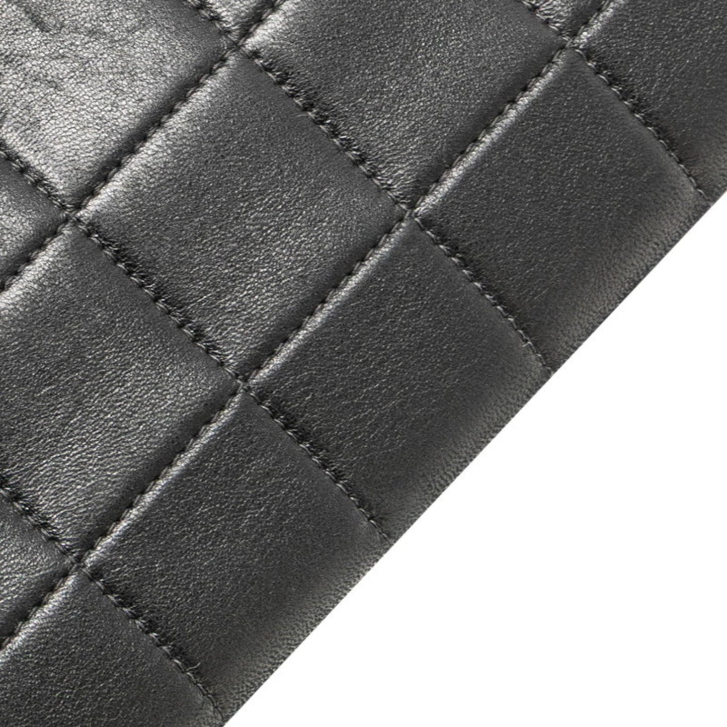 Chanel 2.55 Chocobar Chain Shoulder Bag In Black Lambskin