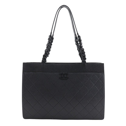 Chanel Large Tote Bag Matelasse As2304 Leather X Grained Calfskin Black A5 Type Shopping